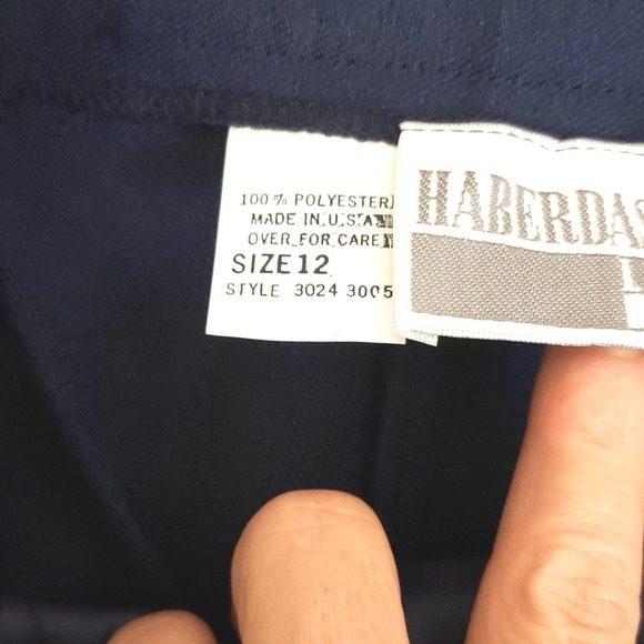 Haberdashery Leslie Fay Navy Vintage Pants size 12 - Picture 6 of 7